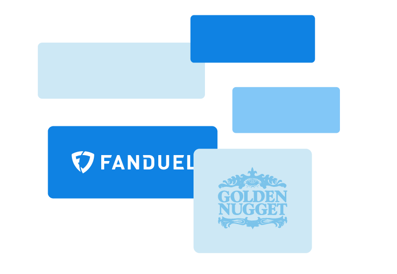 Income Access client logos, FanDuel, Golden Nugget - iGaming, affiliate marketing